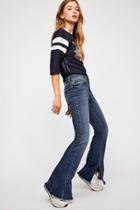 Seamed Flare Jeans By Free People Denim